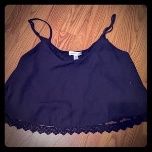 Black crop top